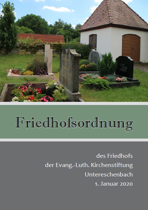 Friedhofsordnung Untereschenbach