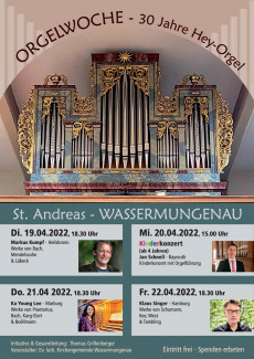 Orgelwoche 30 Jahre Hey-Orgel